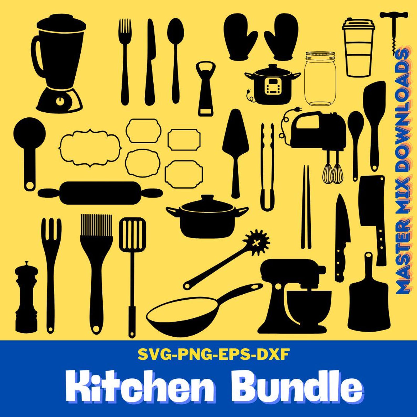 Kitchen SVG Bundle: 300+ Foodie Designs (digital Download) - Etsy
