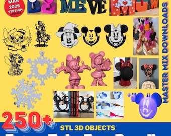 Fairy Tale 3D Printer STL Bundle – 250+ Castles, Crowns, Characters, Cookie Cutters, Carriages & Decor