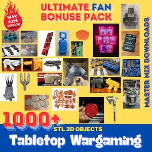 Tabletop Terrain 3D Printer STL Bundle – 1000+ Fantasy, Sci-Fi, Dungeons, Modular Buildings, Miniatures & Props