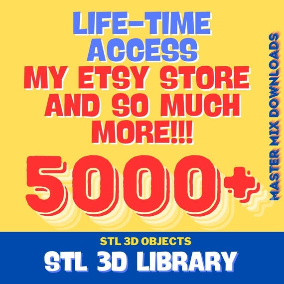 3D Printer STL Mega Bundle – 5000+ Printable Designs, All Collections in One Pack