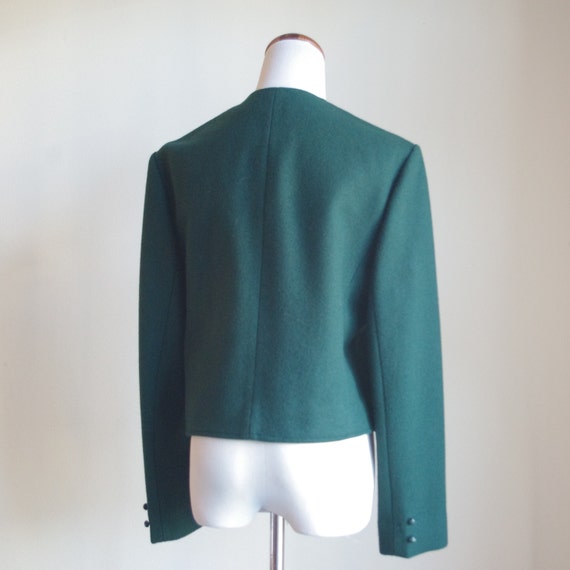 Vintage Pendleton Wool Jacket: Forest Green Boxy … - image 4