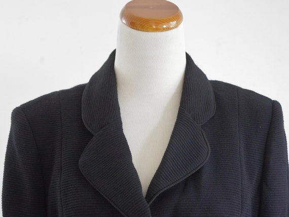 Vintage Oscar De La Renta Jacket, 80s Black Blaze… - image 2