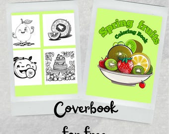 Spring Fruits Coloring Pages: Kids & Adults Printable (PDF)