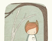 Whimsical Illustration -Woodlands - Lively in The Woods - Art Print