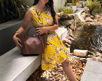 Bolso tote de piel italiana: bolso de diario de piel de becerro hecho a mano