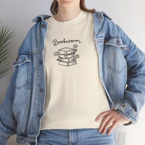 Bookworm Unisex Heavy Cotton Tee - Perfect Gift for Book Lovers, Reading Enthusiasts, Library, Cozy Nights, Birthday