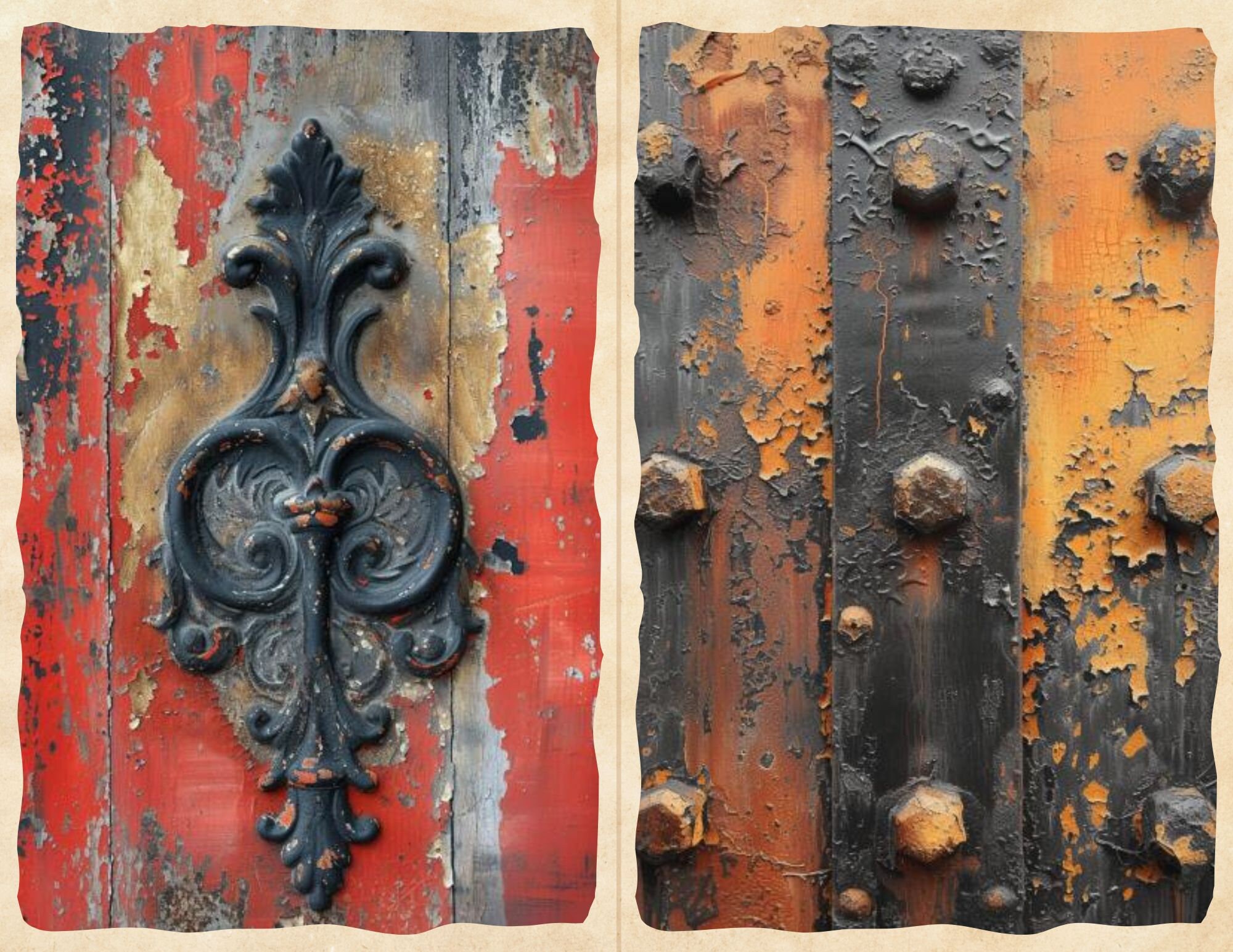 Rustic Door Hardware Printable Junk Journal / Architectural Salvage ...