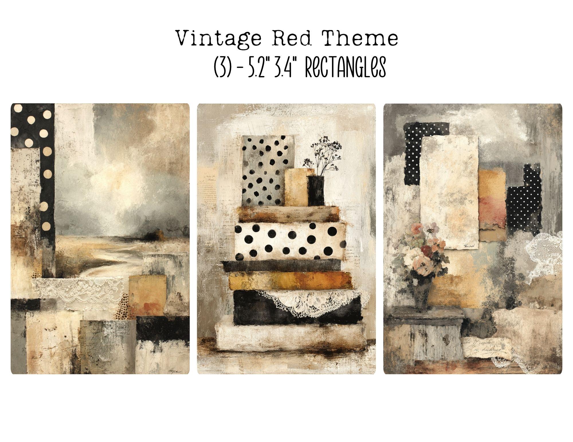 Distressed Polka Dot Mix Media Paper I Vintage Junk Journal Books I ...