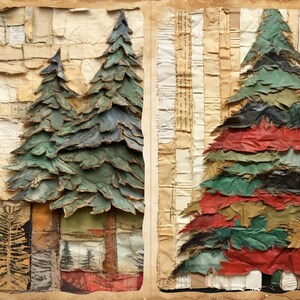 Diy mix media christmas tags