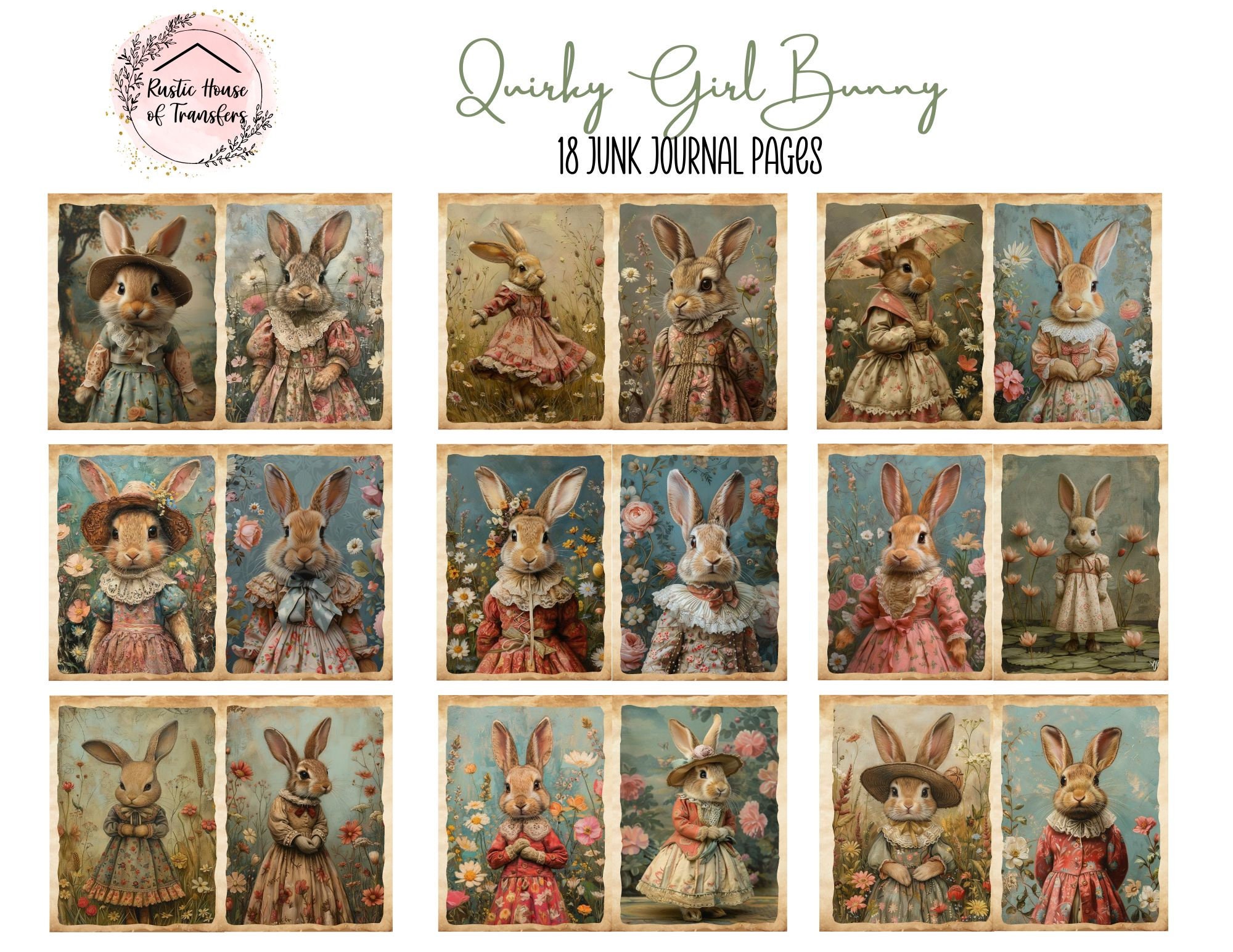 ジャンクジャーナルオーダー うさぎ OS 10th Anniv. マルチカラースウェットスタジャン｜ウサギがいる