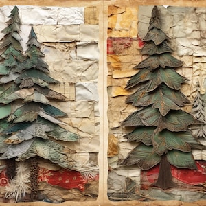 Diy mix media christmas tags