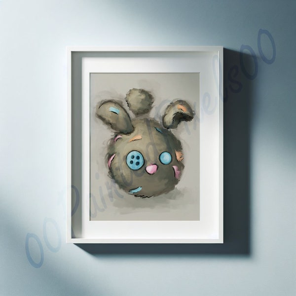 Sims 4 inspired Dust Bunny Digital wall art - Printable