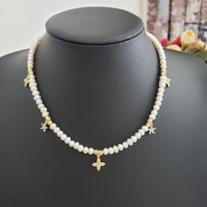 Freshwater Pearl Necklace & Bracelet Set: Waterloo-Inspired Jewelry