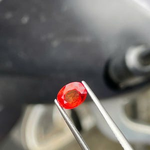 1.2 CT Silky Sapphire Orange Vietnam Origin 100% Raw, Silky Sapphire To Customize The Jewelry