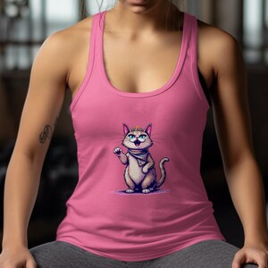 Pride Tank Top, gift pride shirt, cute cat tank top, cat lover tank, funny tank top, kawaii graphic tank, beach wear, casual summer top