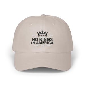 No Kings in America Hat, Embroidery Hat, Anti Trump Hat, Political Statement Hat, Anti Maga Hat, Unique Design Hat, Anti Trump Embroidery