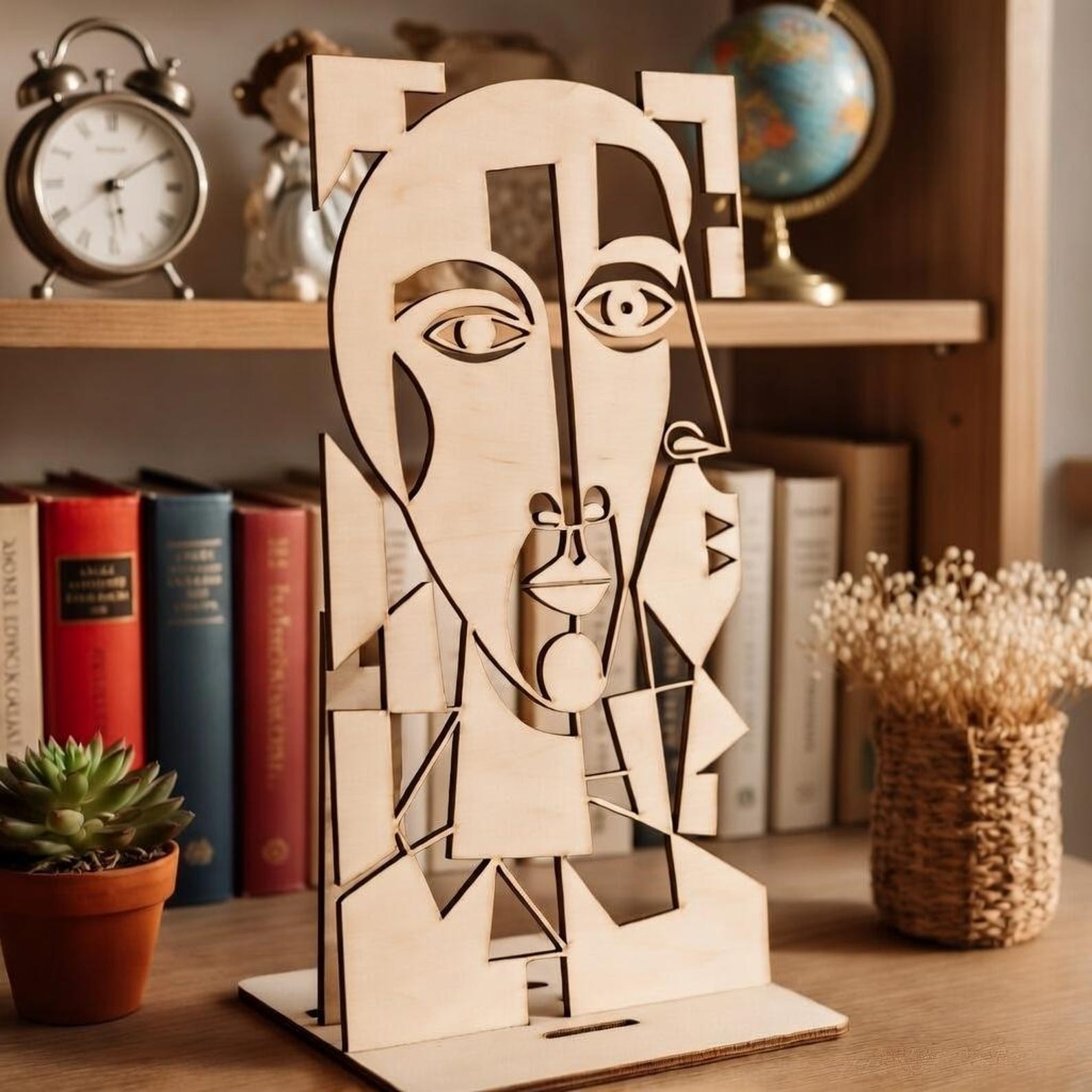 Abstract Face Art SVG Bundle Laser Cut Files Modern Wall Decor PNG ...