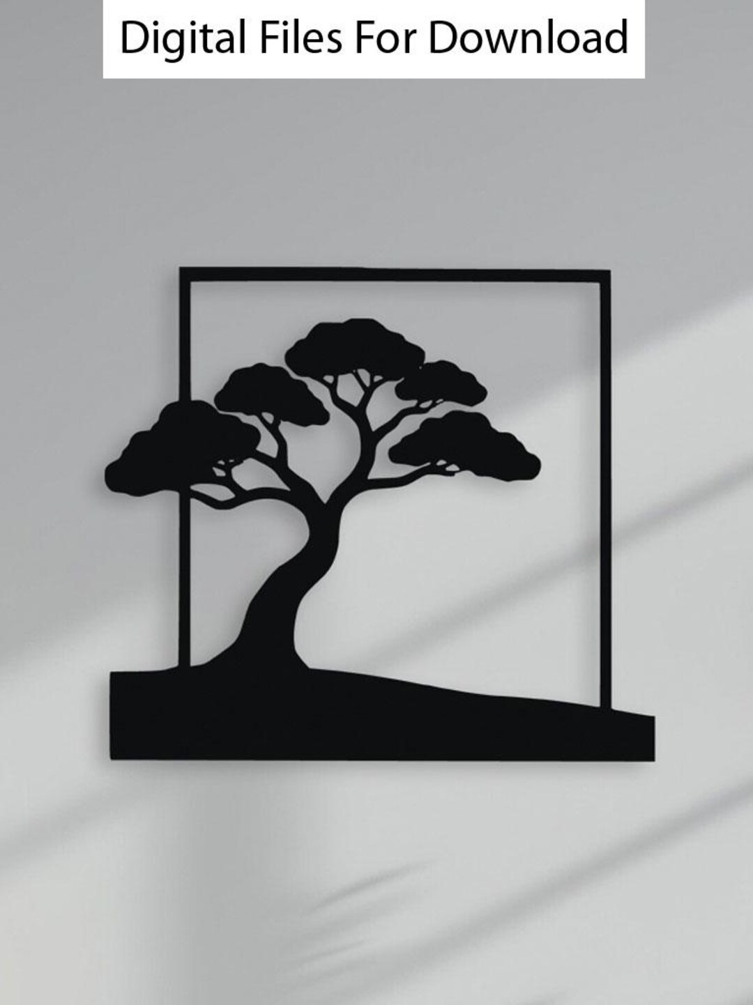 Tree Wall Art Laser Cut File | Nature Tree Design Dxf Svg Eps | CNC ...