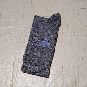 Alpaca Crew Socks Medium USA Made Black/Gray Tweed