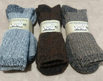 Alpaca Socks- Survival Crew (X-Large) - USA Made
