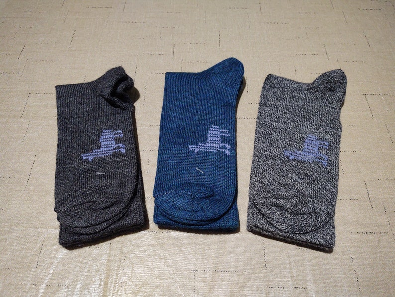 Alpaca Crew Socks Medium USA Made image 8