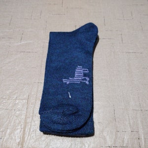 Alpaca Crew Socks Medium USA Made Teal