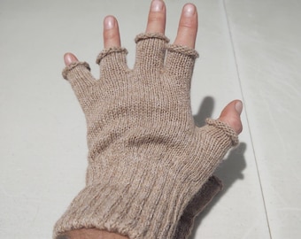 Alpaca Fingerless Gloves - USA Made