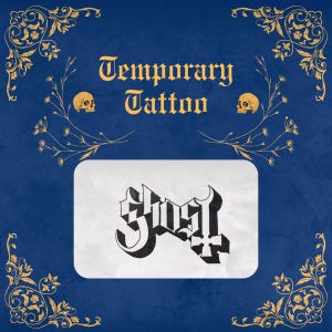GHOST TEMPORARY TATTOO | Ghost Logo