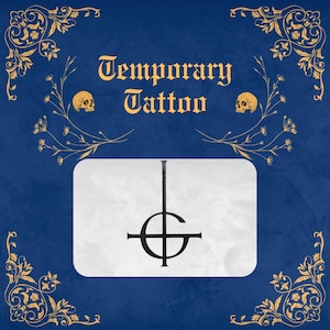 GHOST TEMPORARY TATTOO | Classic Grucifix