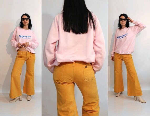 60s Pumpkin Lee Bellbottoms 30x28.5 / Vintage 1960