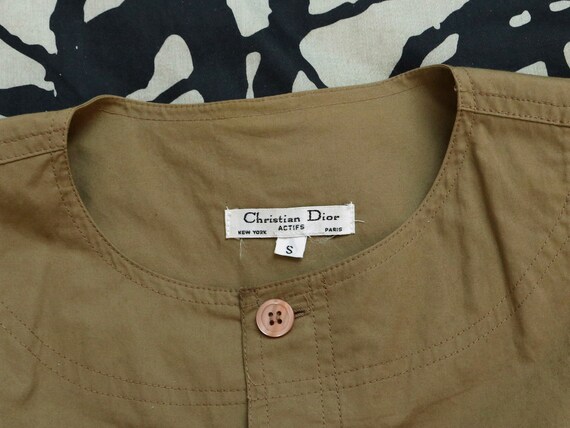 Christian Dior Coffee Cream Cotton Jumpsuit / Rar… - image 10