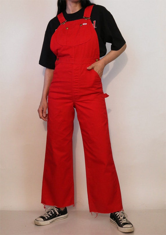 70s Cherry Lee Denim Overalls / Vintage 1970s Che… - image 2