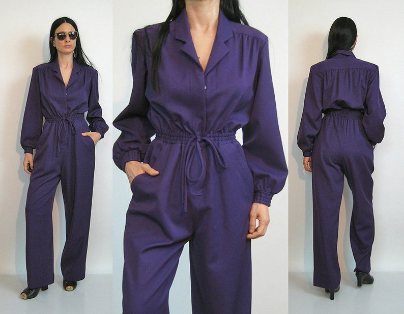eggplant color jumpsuit