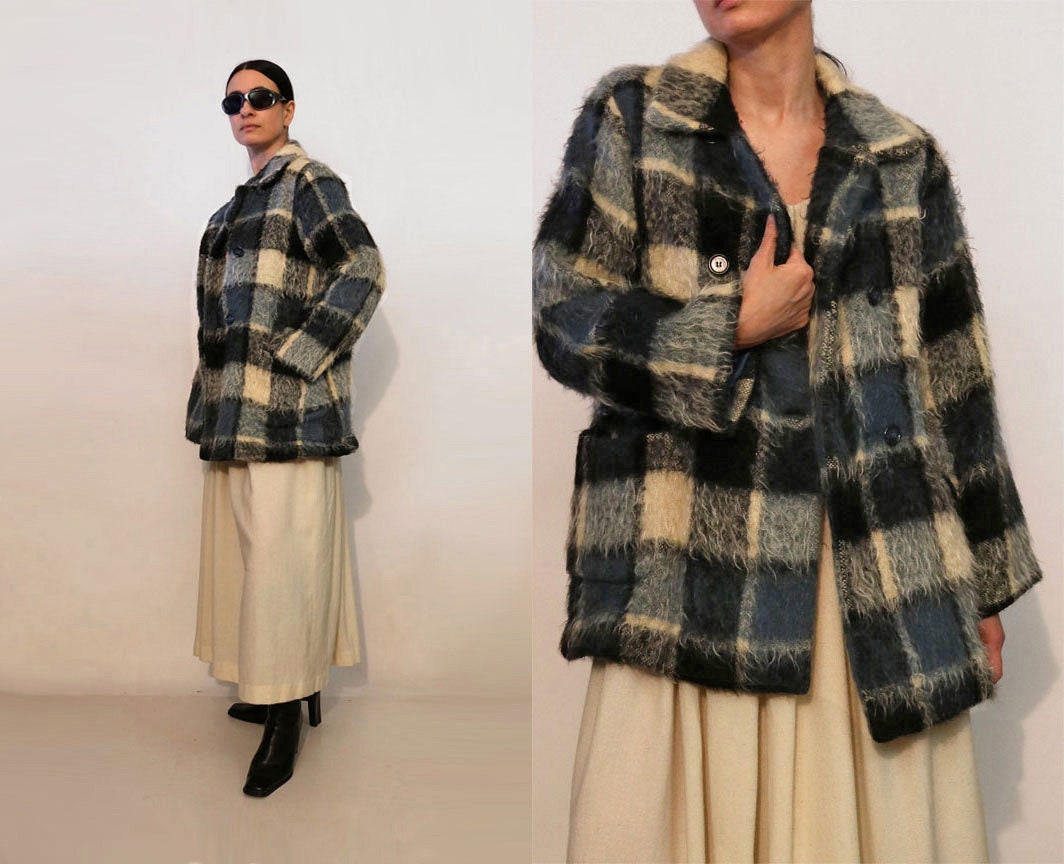 80s Oscar de la Renta Mohair Coat | M - Lucky Vintage