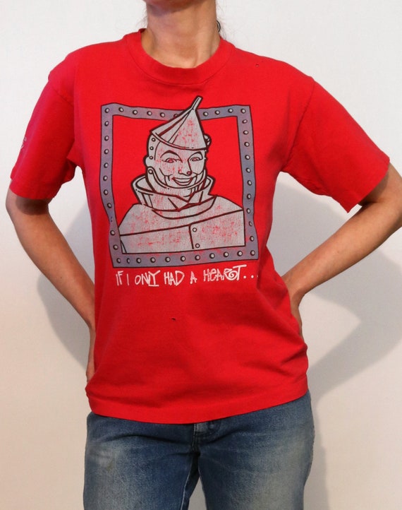 Oz Heart Quote Tin Man Tshirt-Wizard Of Oz T-Shirt Oz Heart Quote Tin Man Tshirt-Wizard Of Oz T-Shirt