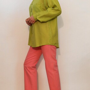 80s Salmon Wrangler Jeans 25 x 27 , Vintage 1980s Pink Wrangler Jeans , 25 26 Waist Straight Leg Jeans image 5