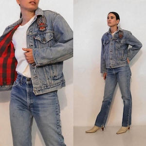 Plaid levi jacket hot sale