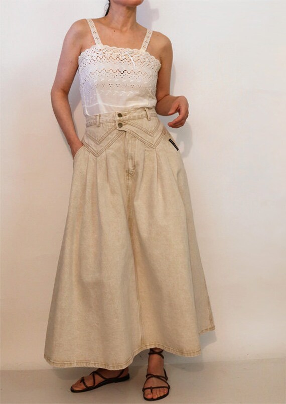 70s Broderie Anglaise Lace Tank Top / Vintage 197… - image 3