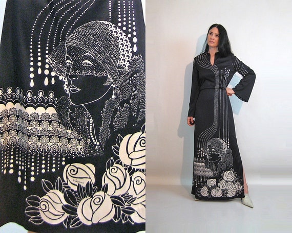 60s Rare Paganne Signed Dress / Vintage 1960s 1970