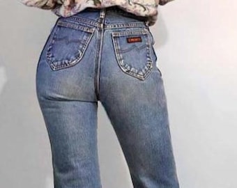 70s Best Fit Faded Wrangler Jeans 25x29, Vintage 1970s Embroidered Horse Faded Worn Wrangler Straight Leg Jeans, 25 Waist Wranglers
