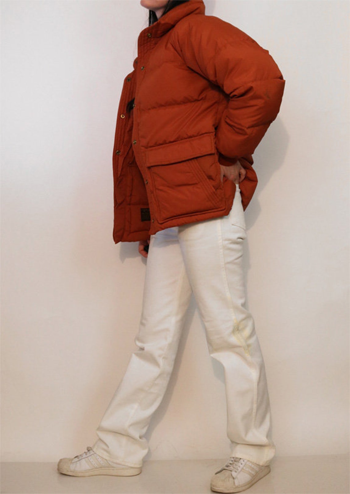 70s Eddie Bauer Titian Quilted Down Jacket / Vintage 1970s ...