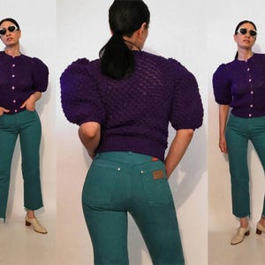 Pantalones vaqueros Wrangler color verde azulado talla 25x27, pantalones vaqueros Wrangler vintage de pierna recta en color verde azulado, pantalones vaqueros Wrangler color verde azulado talla 25-26, pantalones Wrangler ajustados imagen 6