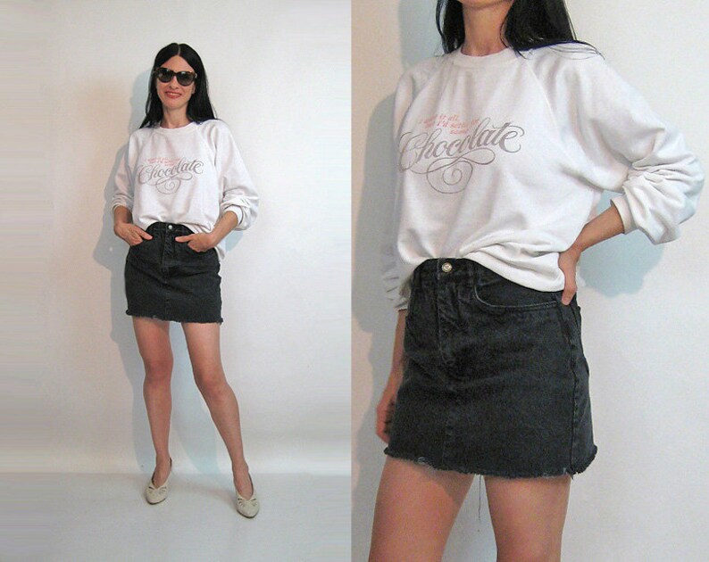 denim skirt 1980s