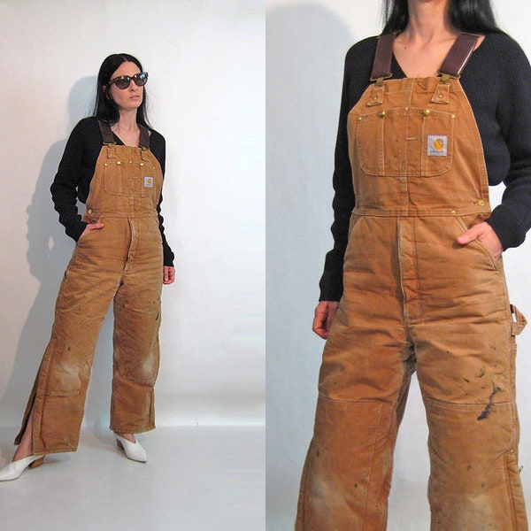 Carhartt Flannel Lined Overalls Pink 18M