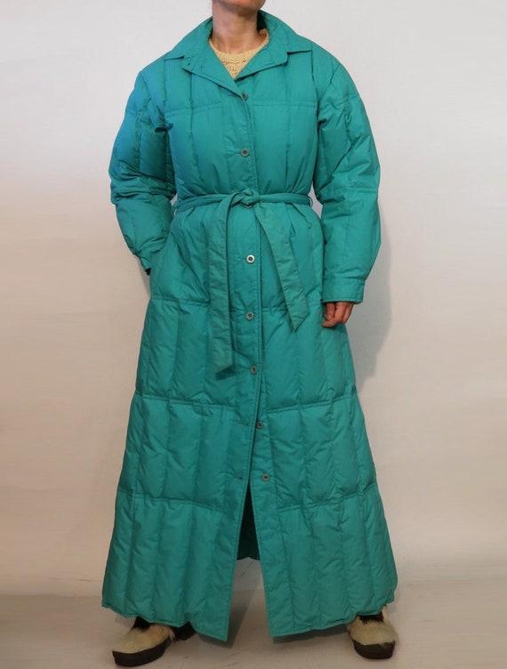 Eddie Bauer Down Quilted Puffer Coat , Vintage 80s Eddie Bauer