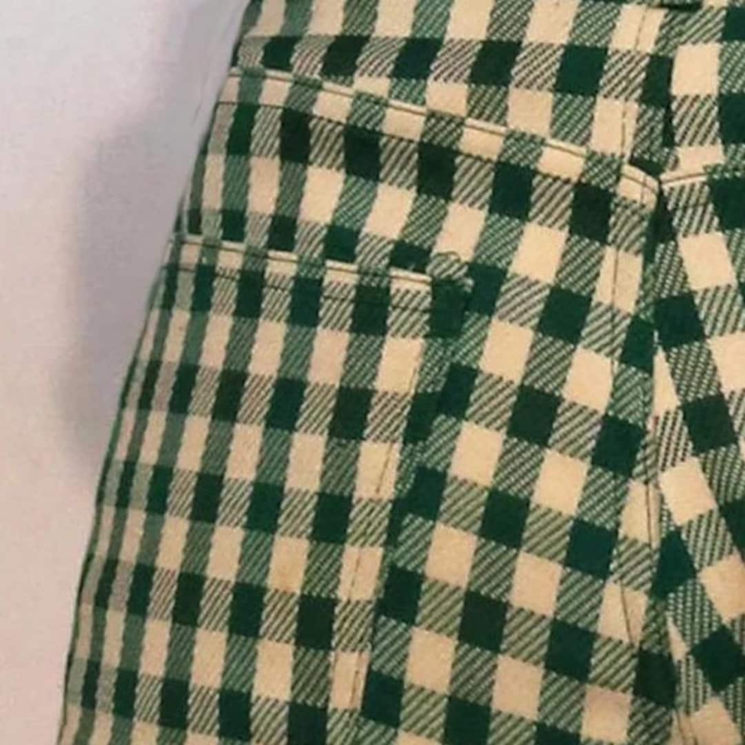 70s Levi's Big E Forest Checkered Pants 32x33 1960s 1970s 70s Levi's Big E Forest Checkered Pants 32x33 1960s 1970s