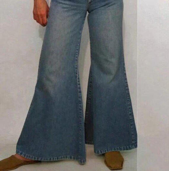 70s Faded Bell Bottom Jeans 30x30.5 / Vintage 1970s Faded 70s Faded Bell Bottom Jeans 30x30.5 / Vintage 1970s Faded