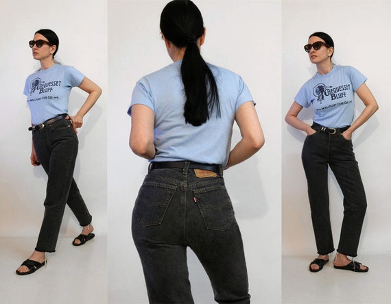 Rare 80s Black Levi's 501 Jeans 27x27.5 / Vintage