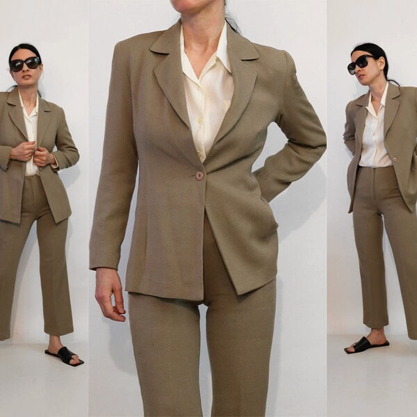 Sage Green Pant Suit Etsy