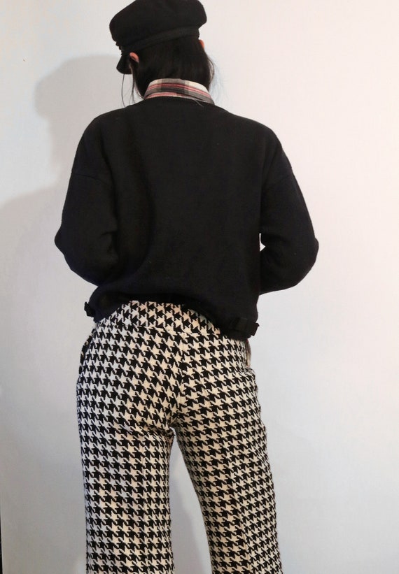 60s Houndstooth Tweed Wool Flared Pants, Vintage 1960s Black and White Wool Dogtooth Trousers, B&W Mod Wool Knit Pants , 60s Tweed Pants - Etsy 60s Houndstooth Tweed Wool Flared Pants, Vintage 1960s Black and White Wool Dogtooth Trousers, B&W Mod Wool Knit Pants , 60s Tweed Pants - Etsy